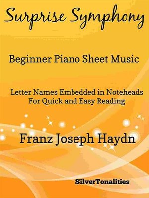 cover image of Surprise Symphony Beginner Piano Sheet Music
